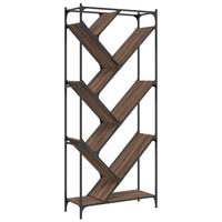 Thumbnail for Bücherregal Braun Eichen-Optik 79x30x180cm Holzwerkstoff Metall