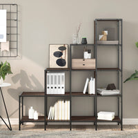 Thumbnail for Bücherregal Braun Eiche-Optik 122x30x132cm Holzwerkstoff Metall