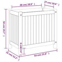 Thumbnail for Pflanzkübel mit Einlage 54x31x50 cm Massivholz Akazie