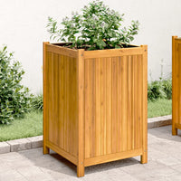 Thumbnail for Pflanzkübel mit Einlage 50x50x75 cm Massivholz Akazie