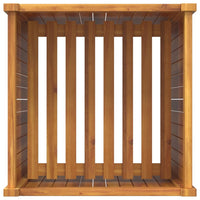 Thumbnail for Pflanzkübel mit Einlage 50x50x100 cm Massivholz Akazie
