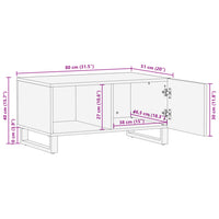 Thumbnail for Couchtisch 80x51x40 cm Massivholz Akazie