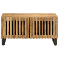 Thumbnail for Couchtisch 80x51x40 cm Raues Massives Mangoholz