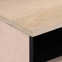 Thumbnail for Couchtisch 80x55x40 cm Raues Massivholz Mango