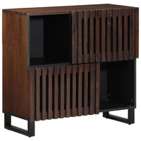 Thumbnail for Sideboard Braun 80x34x75 cm Massivholz Mango
