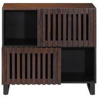 Thumbnail for Sideboard Braun 80x34x75 cm Massivholz Mango