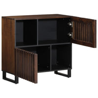 Thumbnail for Sideboard Braun 80x34x75 cm Massivholz Mango