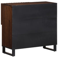 Thumbnail for Sideboard Braun 80x34x75 cm Massivholz Mango