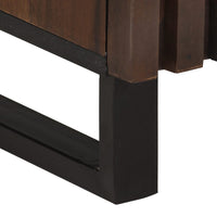 Thumbnail for Sideboard Braun 80x34x75 cm Massivholz Mango