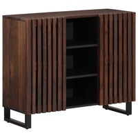 Thumbnail for Sideboard Braun 90x34x75 cm Massivholz Mango