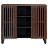 Thumbnail for Sideboard Braun 90x34x75 cm Massivholz Mango