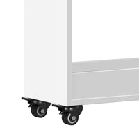 Thumbnail for Schrank mit Rollen Weiß 60x22x79 cm Holzwerkstoff