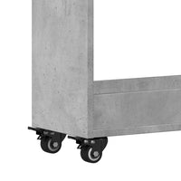 Thumbnail for Schrank mit Rollen Betongrau 60x22x79 cm Holzwerkstoff