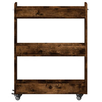 Thumbnail for Schrank mit Rollen Räuchereiche 60x22x79 cm Holzwerkstoff