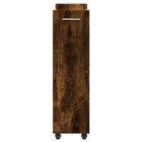 Thumbnail for Schrank mit Rollen Räuchereiche 60x22x79 cm Holzwerkstoff