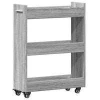 Thumbnail for Schrank mit Rollen Grau Sonoma 60x22x79 cm Holzwerkstoff