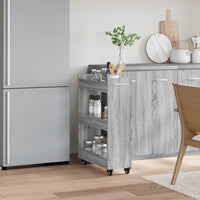 Thumbnail for Schrank mit Rollen Grau Sonoma 60x22x79 cm Holzwerkstoff