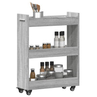 Thumbnail for Schrank mit Rollen Grau Sonoma 60x22x79 cm Holzwerkstoff