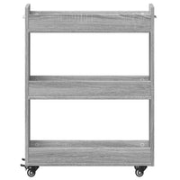 Thumbnail for Schrank mit Rollen Grau Sonoma 60x22x79 cm Holzwerkstoff