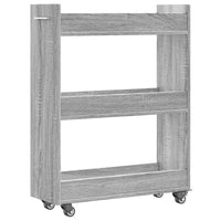 Thumbnail for Schrank mit Rollen Grau Sonoma 60x22x79 cm Holzwerkstoff