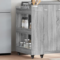 Thumbnail for Schrank mit Rollen Grau Sonoma 60x22x79 cm Holzwerkstoff