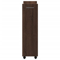 Thumbnail for Schrank mit Rollen Braun Eichen-Optik 60x22x79 cm Holzwerkstoff
