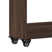 Thumbnail for Schrank mit Rollen Braun Eichen-Optik 60x22x79 cm Holzwerkstoff