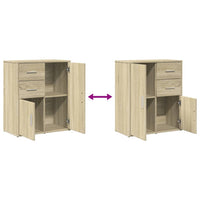 Thumbnail for Sideboard Sonoma-Eiche 60x31x70 cm Holzwerkstoff