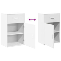 Thumbnail for Beistellschrank Weiß 56,5x39x90 cm Holzwerkstoff
