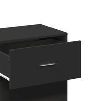 Thumbnail for Beistellschrank Schwarz 56,5x39x90 cm Holzwerkstoff
