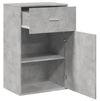 Thumbnail for Beistellschrank Betongrau 56,5x39x90 cm Holzwerkstoff