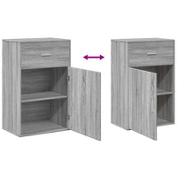 Thumbnail for Beistellschrank Grau Sonoma 56,5x39x90 cm Holzwerkstoff