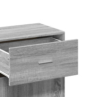 Thumbnail for Beistellschrank Grau Sonoma 56,5x39x90 cm Holzwerkstoff