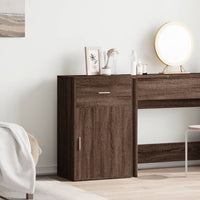Thumbnail for Beistellschrank Braun Eichen-Optik 56,5x39x90 cm Holzwerkstoff