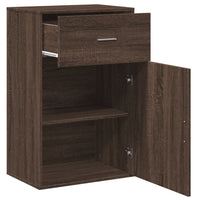 Thumbnail for Beistellschrank Braun Eichen-Optik 56,5x39x90 cm Holzwerkstoff