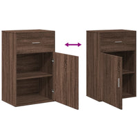 Thumbnail for Beistellschrank Braun Eichen-Optik 56,5x39x90 cm Holzwerkstoff