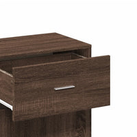 Thumbnail for Beistellschrank Braun Eichen-Optik 56,5x39x90 cm Holzwerkstoff