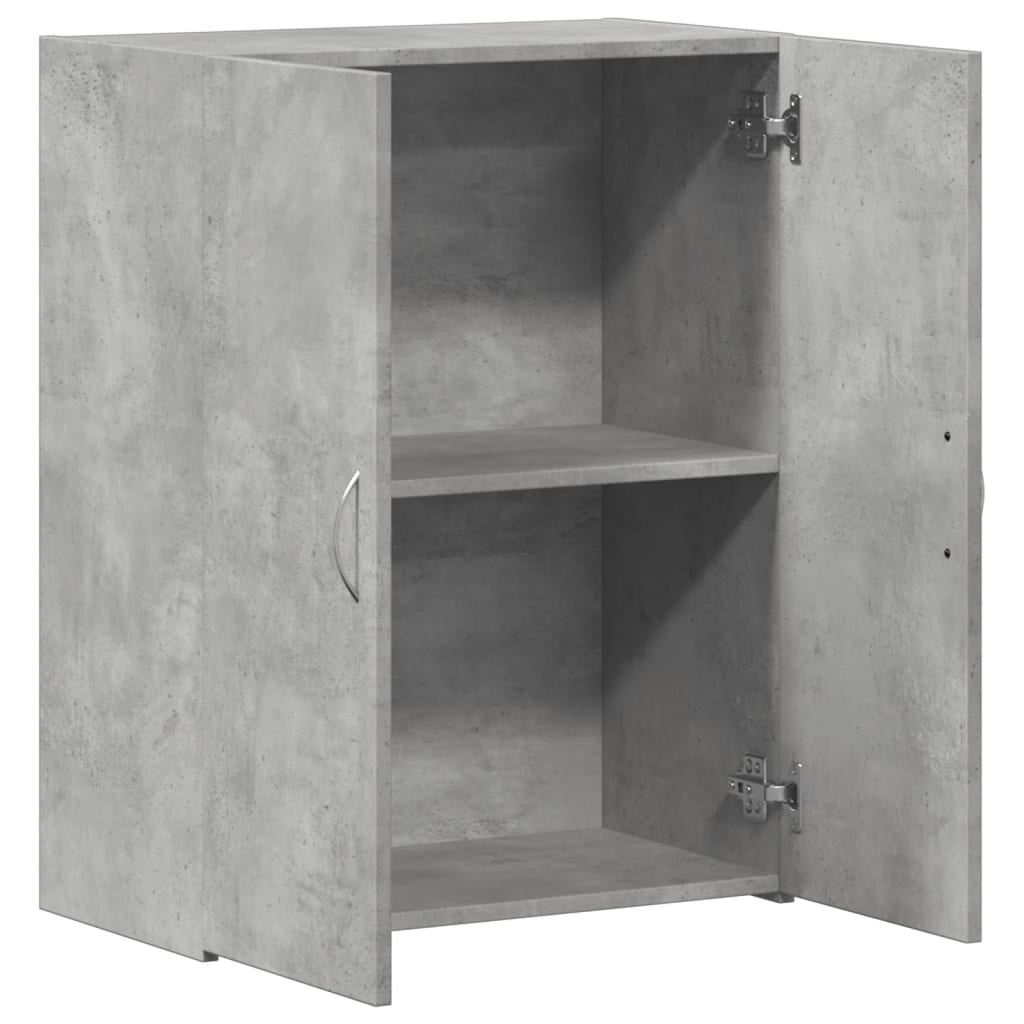 Aktenschrank Betongrau 60x32x77,5 cm Holzwerkstoff