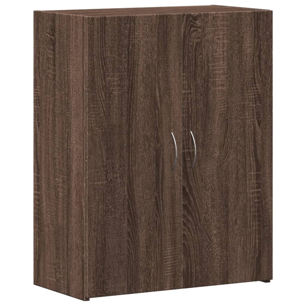 Aktenschrank Braun Eichen-Optik 60x32x77,5 cm Holzwerkstoff