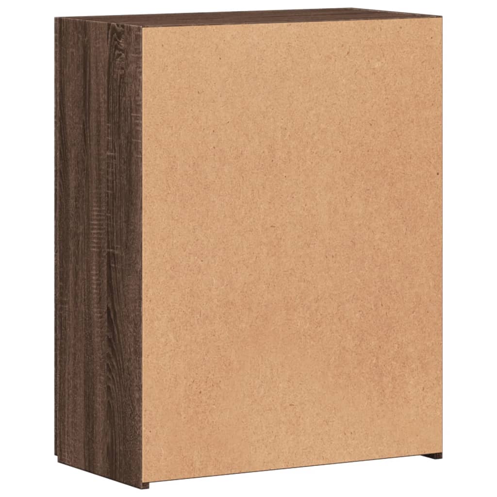 Aktenschrank Braun Eichen-Optik 60x32x77,5 cm Holzwerkstoff