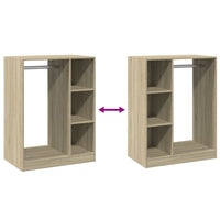 Thumbnail for Kleiderschrank Sonoma-Eiche 77x48x102 cm Holzwerkstoff