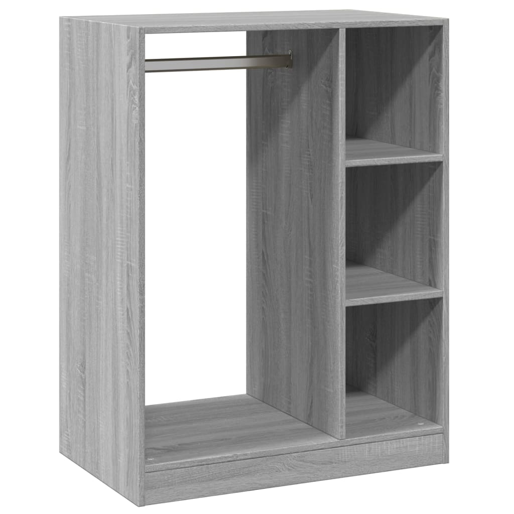 Kleiderschrank Grau Sonoma 77x48x102 cm Holzwerkstoff