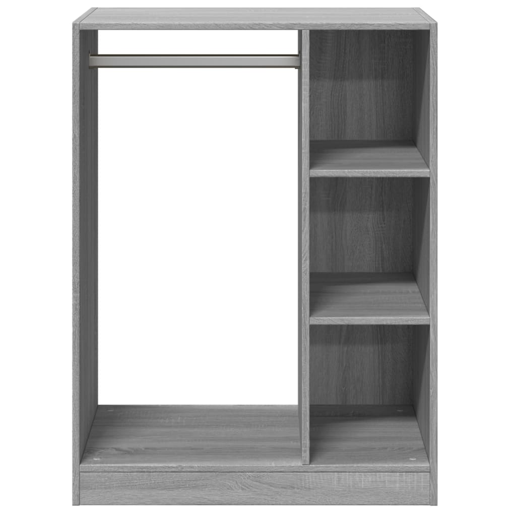 Kleiderschrank Grau Sonoma 77x48x102 cm Holzwerkstoff