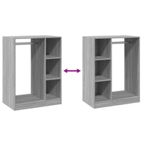 Thumbnail for Kleiderschrank Grau Sonoma 77x48x102 cm Holzwerkstoff