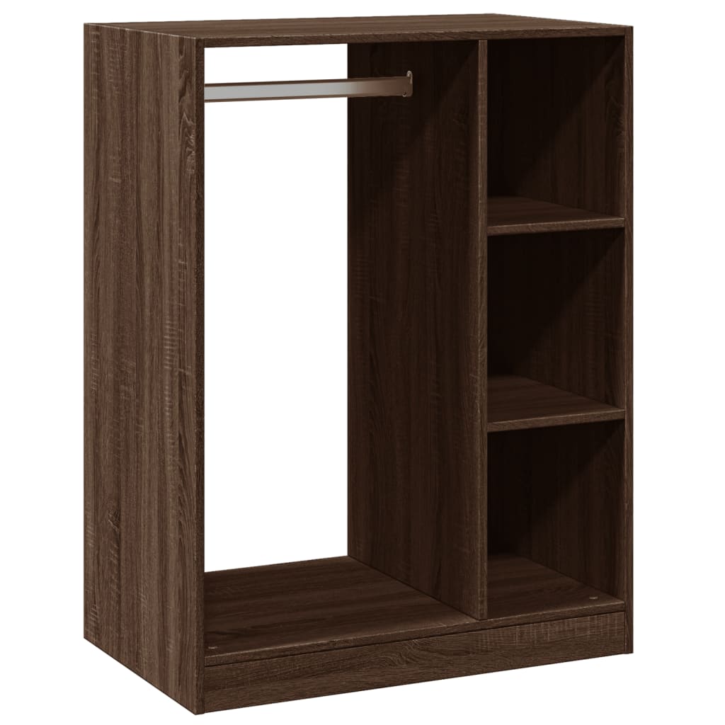 Kleiderschrank Braun Eichen-Optik 77x48x102 cm Holzwerkstoff