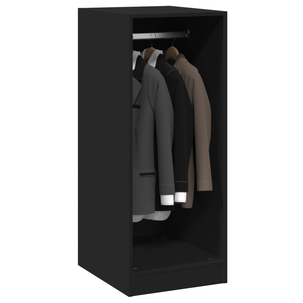 Kleiderschrank Schwarz 48x41x102 cm Holzwerkstoff