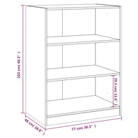 Thumbnail for Kleiderschrank Weiß 77x48x102 cm Holzwerkstoff