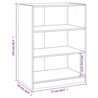 Thumbnail for Kleiderschrank Schwarz 77x48x102 cm Holzwerkstoff