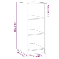 Thumbnail for Kleiderschrank Schwarz 48x41x102 cm Holzwerkstoff