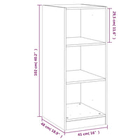 Thumbnail for Kleiderschrank Braun Eichen-Optik 48x41x102 cm Holzwerkstoff